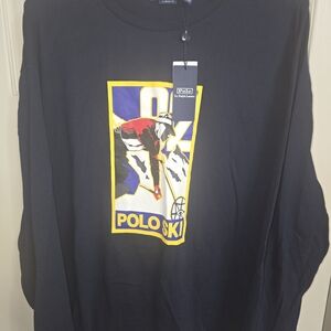 Mens Polo Ski Graphic Long Sleeve Shirt.  New With Tags.  XXL